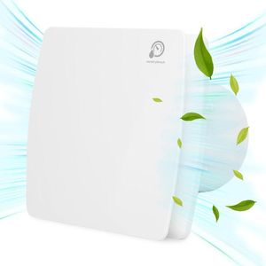 Badkamer ventilator vochtsensor 100 mm met timer en terugslagklep stille werking - badkamer- en keukenventilator wit