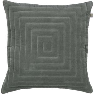 Dutch Decor BRONNO - Sierkussen jade 45x45 cm - groen - Inclusief binnenkussen