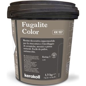 Kerakoll Fugalite Epoxy Voegmiddel KK157 - Kleur 157 Bruin - 1,5 kg Voegmortel voor Tegels & Natuursteen - Verkrijgbaar in 50 Kleuren - Greenbuild rating 4