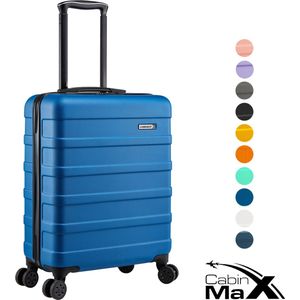 CabinMax Handbagage Koffer met Wielen - Reiskoffer 40L - Cijferslot - 55x40x20cm - Endless Sea