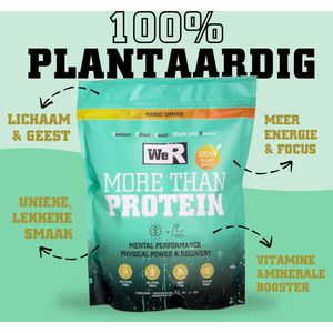 We'R Proteine Poeder / Vegan Proteine Shake – Mango / Orange – 900g – Bio & Vegan - Body & mind