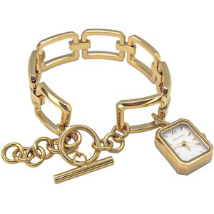 Zera d'or Dames horloge - Polshorloge 15 x 21.1 mm waterdicht - Goud