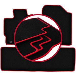 CARLUX-RED automatten voor: Toyota Yaris III benzine (2011-2019)