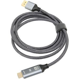 HDMI 2.1 Naar DisplayPort 1.4-adapterkabel 6FT - Mannelijk Naar Vrouwelijk - 8K 30HZ 4K 120HZ - Actieve HDMI-kabel voor HDTV's Projectoren Monitor .
