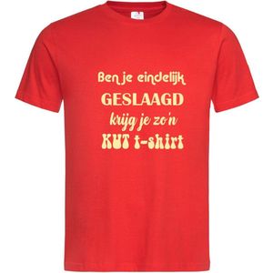 Grappig T-shirt - ben je eindelijk geslaagd krijg je zo'n kut t-shirt - maat 3XL