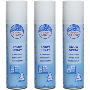 6x Sneeuwspray/spuitsneeuw bussen 150 ml - Kunstsneeuw/nepsneeuw spray