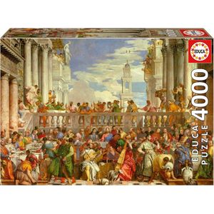 EDUCA - puzzel - 4000 stuks - HUWELIJK IN CANA PAOLO VERONESE