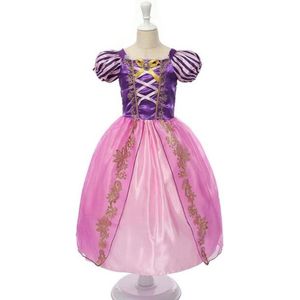 WiseGoods - Prinsessenjurk voor Meisjes - Prinses Kostuum - Verkleedkleding - Kinderkostuum - Carnaval - 6-7 jaar - 116-122