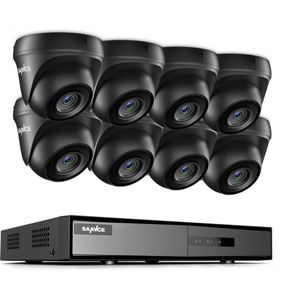 Sannce Beveiliging camera set met 8 camera’s ( FULL-HD ) en 1tb Harde schijf – plug and play – Nederlandse helpdesk