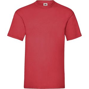 Fruit of the Loom - 5 stuks Valueweight T-shirts Ronde Hals - Rood - S
