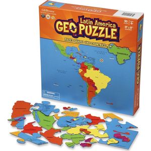 Geotoys Puzzel Latin America 50 stukken engelstalig 483x406 mm