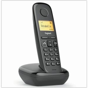 Gigaset A270 - Single DECT telefoon - Handsfree functie - amber verlicht display - zwart