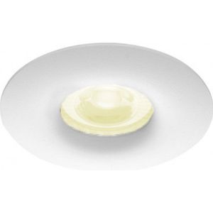 Inbouwspot Wilgot met Philips HUE White - voor badkamer / overkapping / buiten - spotje - Wit - rond - IP65 - GU10 - Buitendiameter: 82MM - boorgat: 70-75MM - min. Inbouwdiepte: 70MM