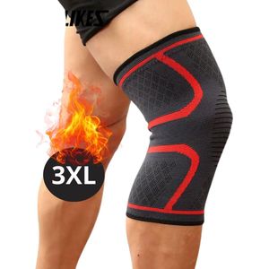 Livano Kniebrace - Sportbrace Knie - Knee Sleeves - Knee Sleeves Powerlifting - Compressie Knie Brace - Knee Wraps - Knee Support - Dames - Heren - Comfortabel - Rood - Maat XXXL
