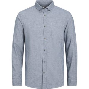 Jack & Jones Overhemd Jjeclassic Melange Shirt Ls Sn 12235974 Faded Denim Mannen Maat - M