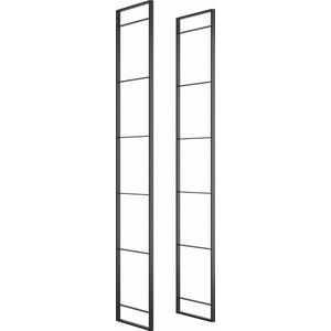 Emuca Frame voor Lader-wandmeubel, Hoogte 1790 mm, Staal, Zwartgelakt