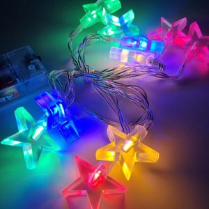 Gadgetpoint | Kerstboom Lampjes | Ophangen | Kerstversiering | Versieren | 1M | Multicolor Led Licht Sterren