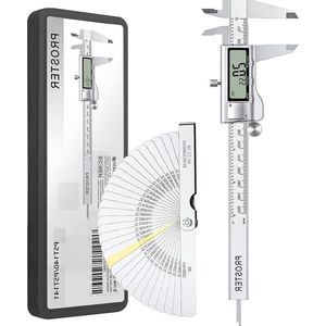 150mm 6-Inch Digitale Vernier Remklauw met Feeler Gauge - Meetgereedschap voor Lengte Breedte Diepte Diameter