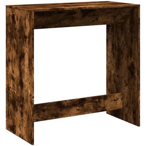 vidaXL Bartafel - Bartafels - Statafel - Statafeltje - Bartafel 102x50x103,5 cm bewerkt hout gerookt eikenkleur