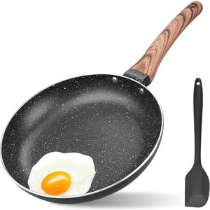 Koekenpan 24 cm – universele antiaanbaklaag pan voor alle warmtebronnen – ergonomische handgrepen
