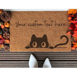 Your Custom Text | 90x60 cm | Nieuwe huis cadeau | Ingangsmat | Deurmat met stijl | Verhuizing cadeau | Praktisch & trendy | Perfect voor binnenkomst | Cadeau voor nieuwe woning