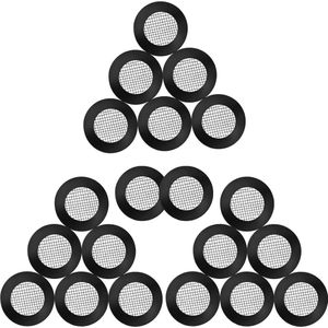20 stuks O-ring afdichting douchekop roestvrijstalen filter afdichting rubberen ring met 40 mazen voor 1/2 inch douchekoppen