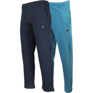 2-Pack Donnay Joggingbroek rechte pijp - Sportbroek - Heren - Maat XXL - Navy/Vintage blue