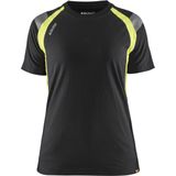 Blaklader 3402-1030 Dames T-shirt Visible - Zwart/High Vis Geel - XXL