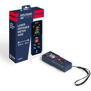 Wolfgang Laser Afstandsmeter - Digitale Lasermaatregel - 2 mm Nauwkeurigheid - Meetbereik: 0,05 - 40 meter - Op Batterij