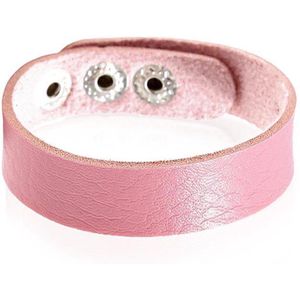 Leren armband LGT Jewels Verstelbaar Roze