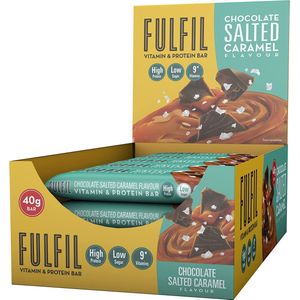 Fulfil Nutrition Vitamine & ProteÃ¯ne Repen - Chocolate Caramel Seasalt - 15 eiwitrepen