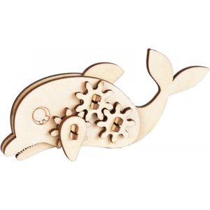 Bouwpakket 3D Houten Puzzel Dolfijn Mechanisch