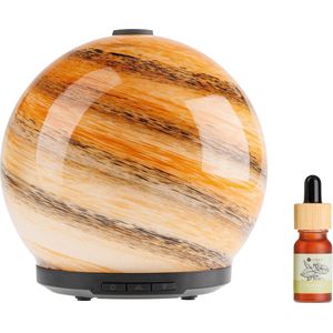 Whiffed Cosmo® Luxe Aroma Diffuser - Incl. Etherische olie - Pepermunt - Geurverspreider met Glazen Design - 8 uur Aromatherapie - Tot 80m2 - Essentiële Olie Vernevelaar & Diffuser