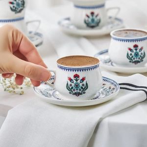 Karaca - Cini - Koffiekopjesset voor 6 personen - 90 ml