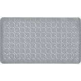 Antislip badmat grijs 70 x 40 cm rubber - douchemat anti slip - antislipmat - badmat - Wasbaar en antibacterieel