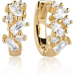 SIF JAKOBS JEWELLERY ANTELLA Oorring EARRINGS SJ-E1076-CZ-YG