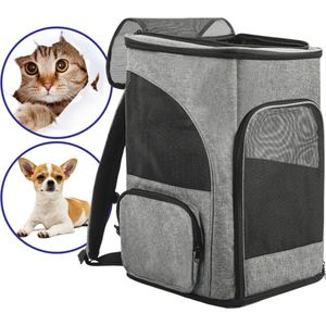 BlueTime Hondenrugzak- Kattenrugzak - Rugzak Katten - Rugzak Honden- Reismand kat- Draagtas Hond- Draagtas Kat - Reistas Kat-Transport - Tot 8kg