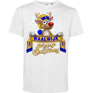 T-shirt kind Waalwijk | Foute Kersttrui Dames Heren | Kerstcadeau | RKC Waalwijk supporter | Wit | maat 164