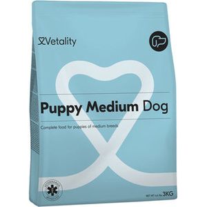 Vetality Puppy Brokken - 3 x 3 kg Puppy Voer - Voor Puppy's van Middelgrote Rassen - Voor Pups Tot 12 Maanden