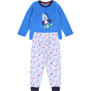Blauwe pyjama met raketBlauw-Grijze Pyjama met Lange Mouwen