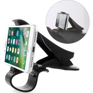 GadgetBay Universele Smartphone houder auto telefoon klem grip - iPhone Samsung - Zwart