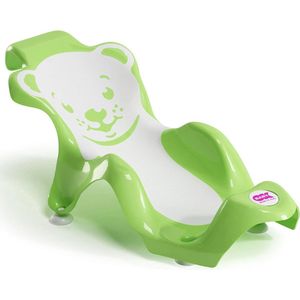 ergonomische badsteun met antislip rubberen zitvlak - voor baby's van 0 tot 8 maanden (8 kg) - groen