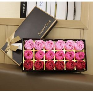 Zeeprozen - moederdagcadeau - valentijnsdag - feesten en verjaardag - 18 stuks - roze/lichtroze/rood