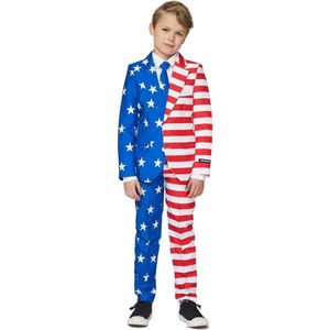 Suitmeister USA Flag - Jongens Kostuum - Amerika - Gekleurd - Maat L