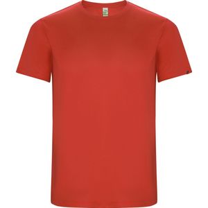 Rood kinder unisex sportshirt korte mouwen 'Imola' merk Roly 4 jaar 98-104
