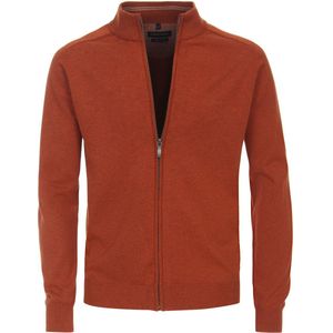 Casa Moda - Vest Zip Petrol Oranje - Heren - Maat M - Regular-fit