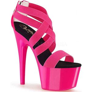 Pleaser - ADORE-769UV Sandaal met enkelband, Paaldans schoenen - Paaldans schoenen - 37 Shoes - Roze