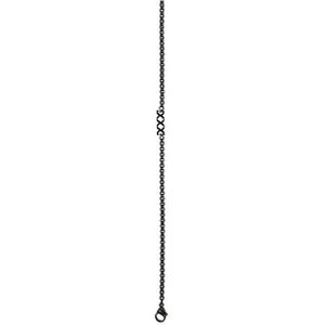 iXXXi-Jewelry-Halsketting 3mm met logo 80cm-Zwart-Dames-Collier-80cm