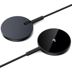 ESR HaloLock Mini Compatibel met MagSafe / Qi2 15W Draadloze Oplader | 1.5M USB-C Kabel | Duo Pack Zwart