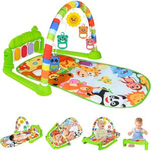 Baby Speelkleed Met Boog - Babyspeelgoed 0 Jaar - Kinderspeelgoed 1 Jaar - Speelmat - Babygym - Speelmat - Groen